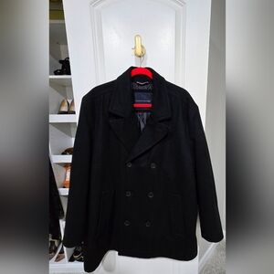 Tommy Hilfiger Men's Classic Black Peacoat
